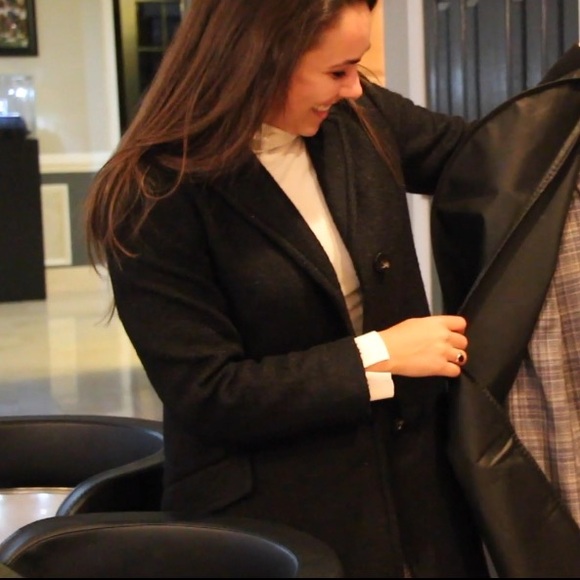 Ann Taylor Petite XS Black Wool Coat - Picture 8 of 8